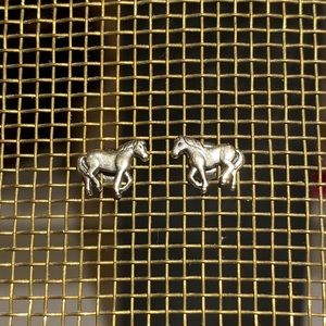 Sterling Silver Horse Studs